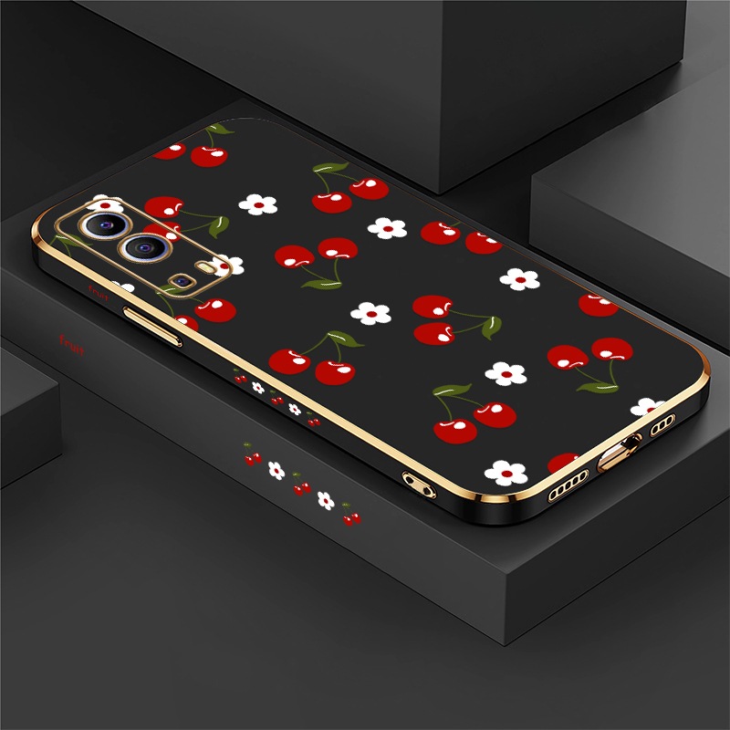 Phone Cases Vivo - เคสโทรศัพท์ลายดอกเชอร์รี่สำหรับ Vivo IQOO U5X U1X Neo