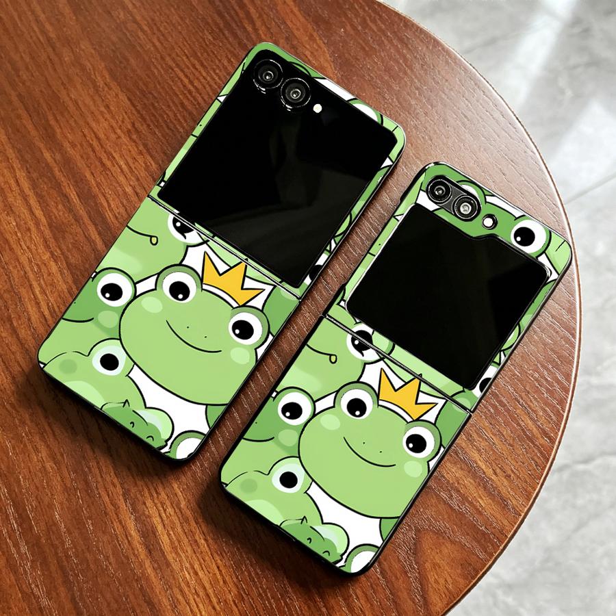 Phone Cases Z Fold 6 - เคสโทรศัพท์ลายกบแบบเต็มตัวสำหรับ Samsung Galaxy Z Flip 7