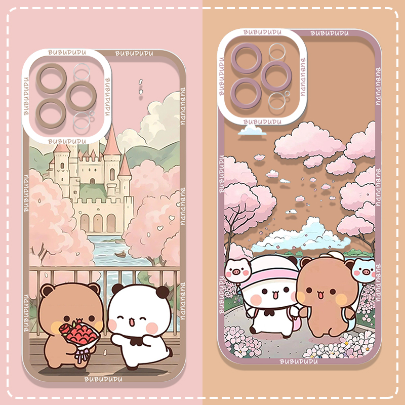 Phone Cases Samsung Galaxy - เคสโทรศัพท์ใสลายคู่รักน่ารัก BUBU DUDU สำหรับ Samsung Galaxy