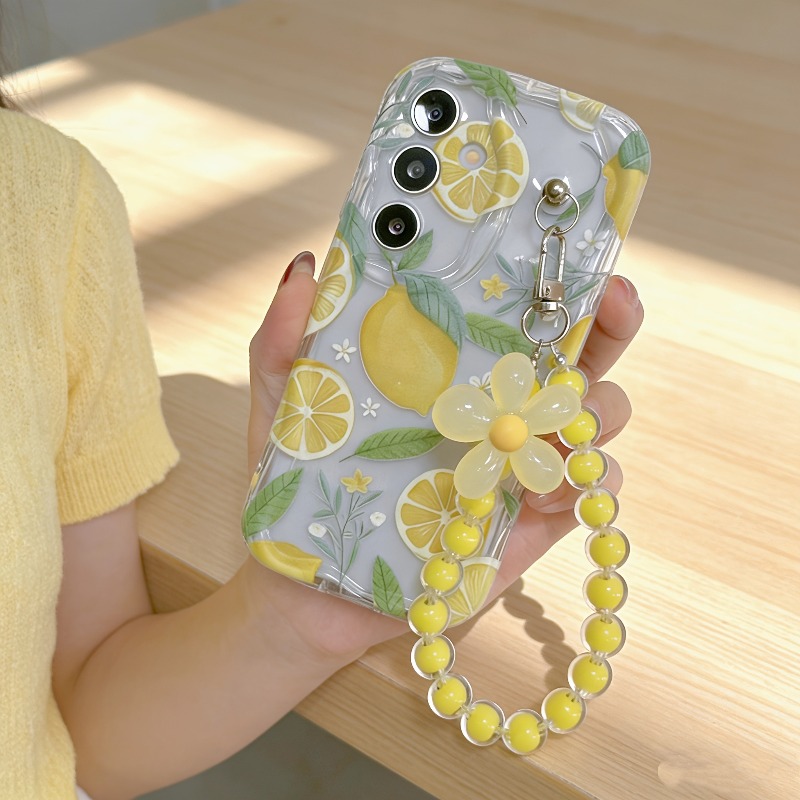 Phone Cases Yellow - เคสโทรศัพท์ลายดอกเลมอนสีเหลือง สำหรับ Samsung Galaxy S26 S25