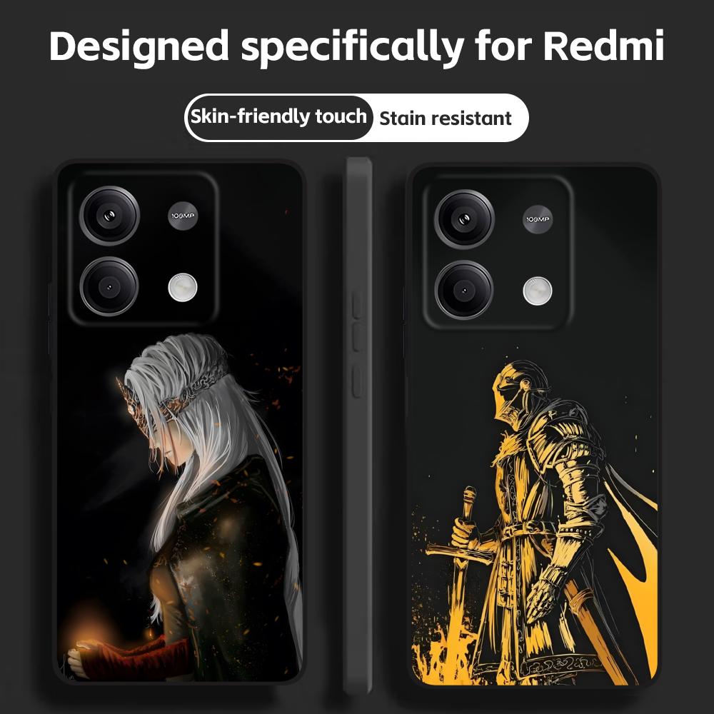 Phone Cases Black - เกมคลาสสิก DARK SOULS เคสโทรศัพท์สำหรับเรดมี่โน้ต 14 13