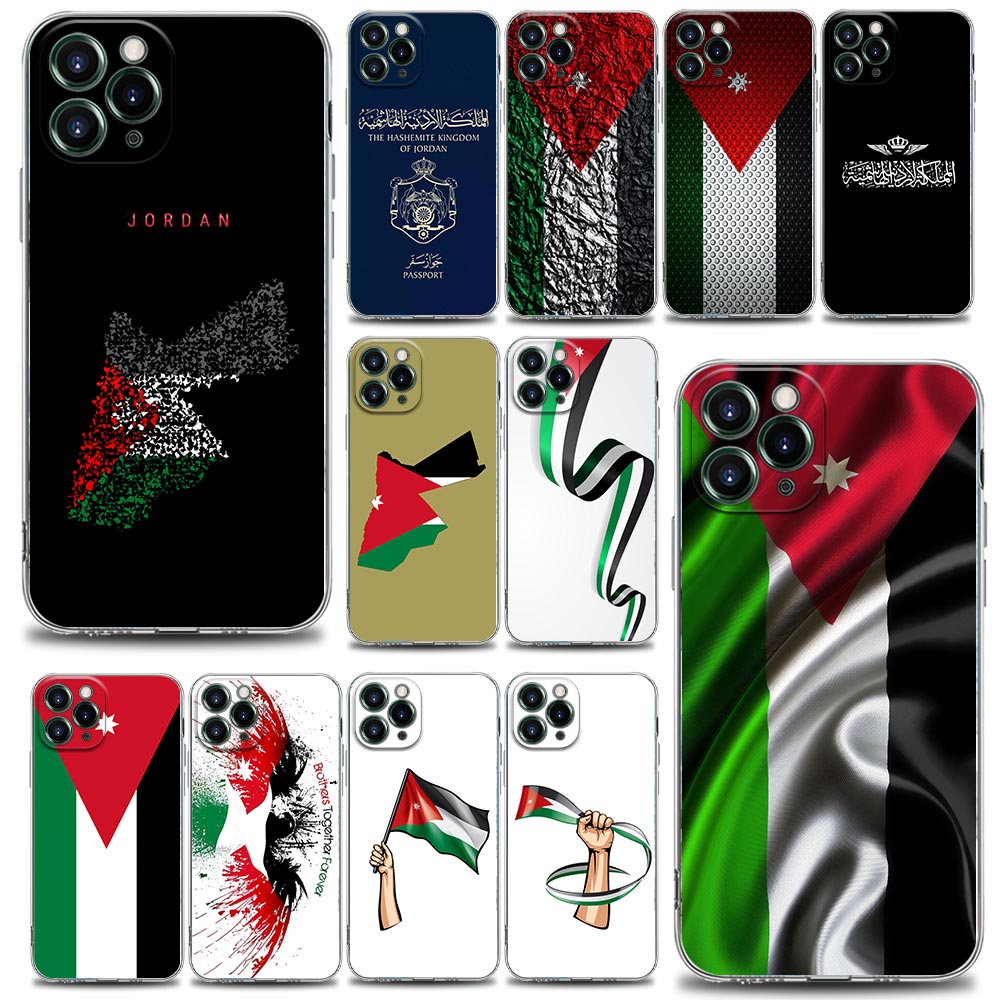 Phone Cases Jordan - เคสโทรศัพท์ลายธงชาติจอร์แดน พร้อมแผนที่ สำหรับ iPhone 17 16