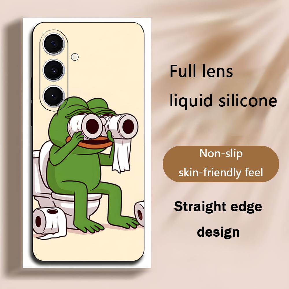 Phone Cases Black - ซัด เปเป้กบวาดเคสโทรศัพท์สุดเท่สำหรับซัมซุงกาแล็คซี่ S25 S24 S23 S22