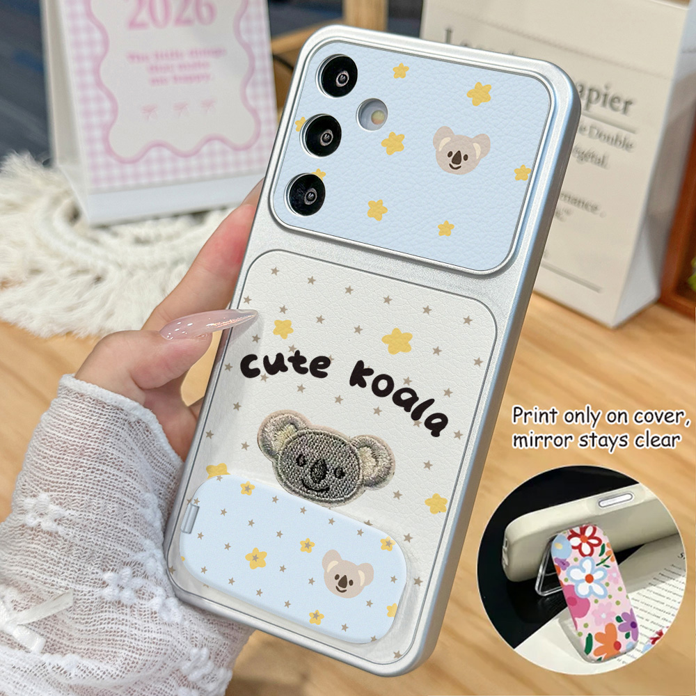 Phone Cases Leather - เคสโทรศัพท์หนังลายโคอาล่าน่ารัก สำหรับ Samsung A56 5G A16