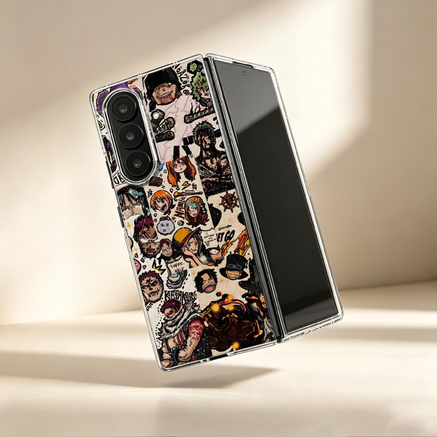 Phone Cases Z Fold 6 - เคสลูฟี่ ครูว์ บอนด์ สำหรับ Samsung Galaxy