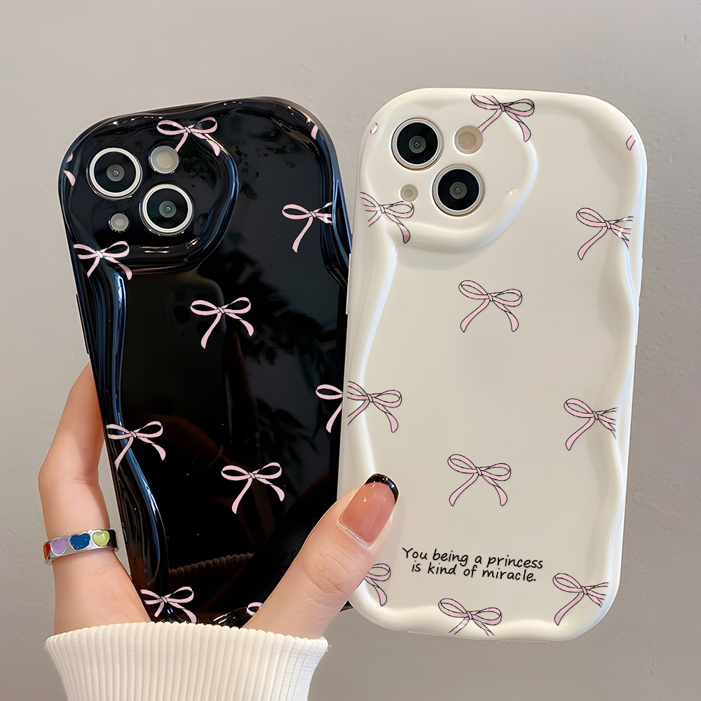 Phone Cases Dior - โบว์ขอบหยักสําหรับSamsung A55 5G A35 A34 S24