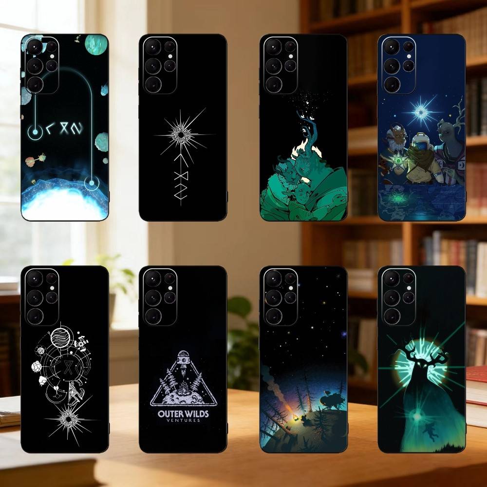 Phone Cases Quotes - O-Outer W-Wilds เกมเคสโทรศัพท์สำหรับซัมซุง S25,24,23,22,30,21,10,9,อัลตร้า,พลัส,ไลท์เคสสีดำแบบนุ่ม