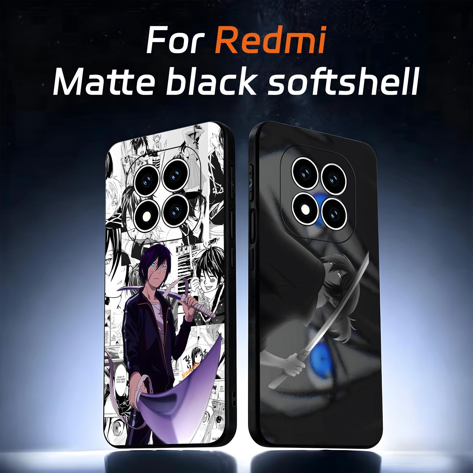 Phone Cases Black - อะนิเมะโนรางามิเคสโทรศัพท์สำหรับเรดมี่โน้ต 15 14 13 12 11