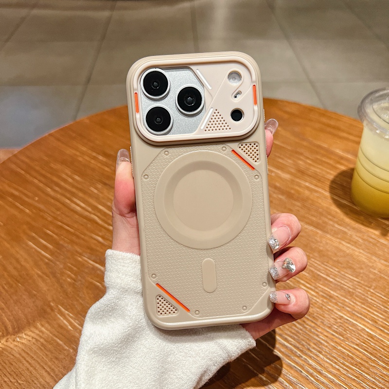 Rugged Armor Case - เคสโทรศัพท์แม่เหล็กแบบระบายความร้อนรุ่นใหม่สุดหรู สำหรับ iPhone 17 16 15
