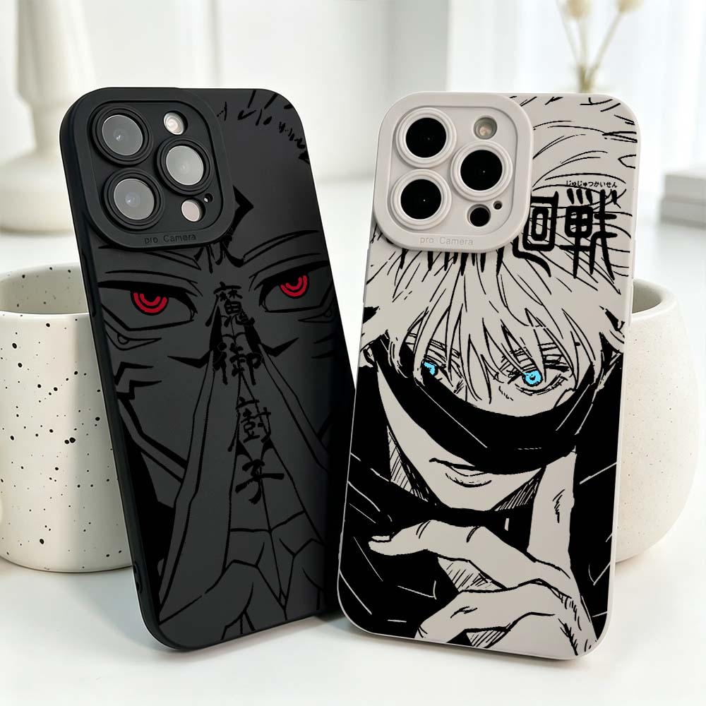 Phone Cases Iphone 17 - เคสซิลิโคนลายอนิเมะ Jujutsu Kaisen สุดเท่ สำหรับ iPhone