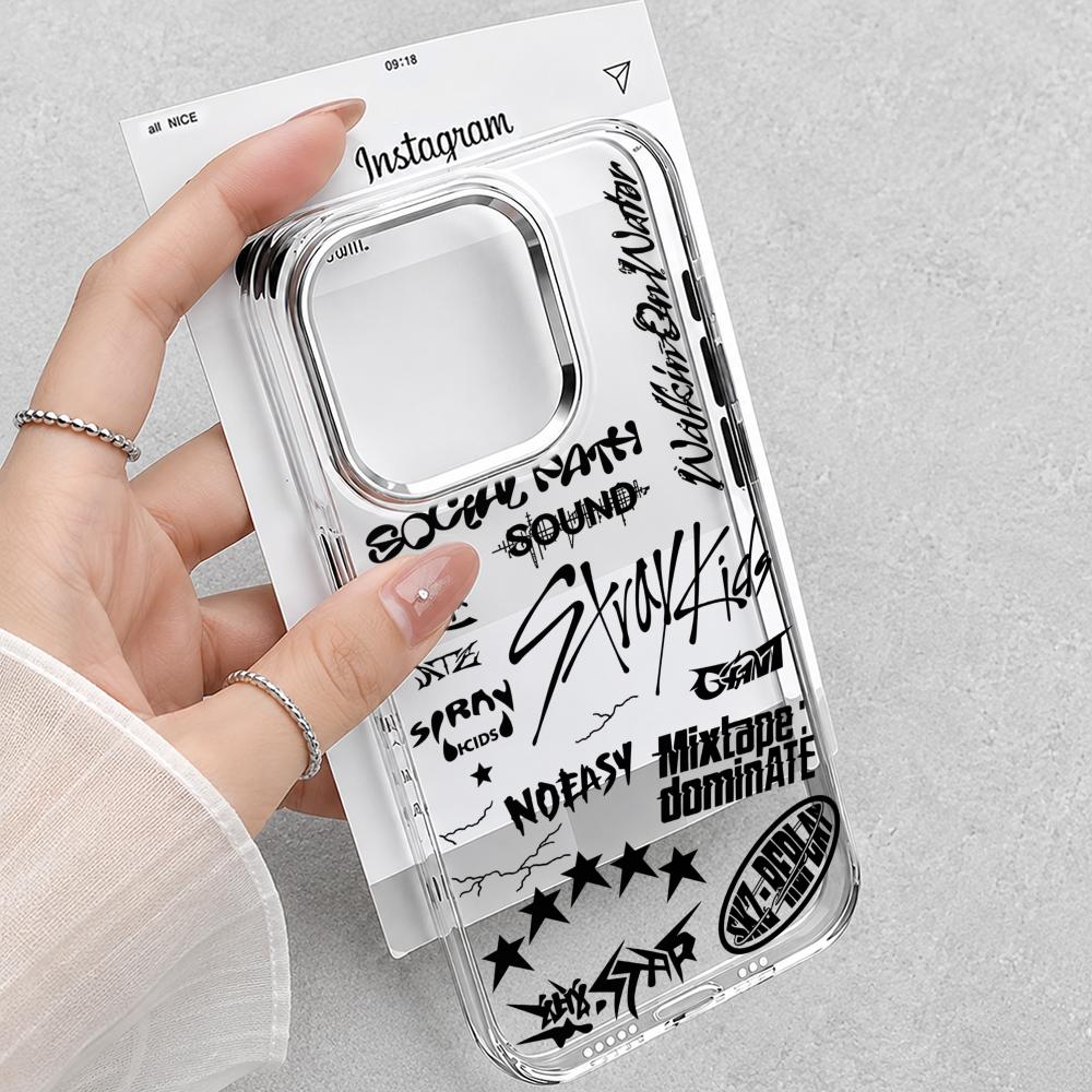 Phone Cases Transparent - เคสโทรศัพท์ Kpop S-Stray K-Kids สำหรับ iPhone