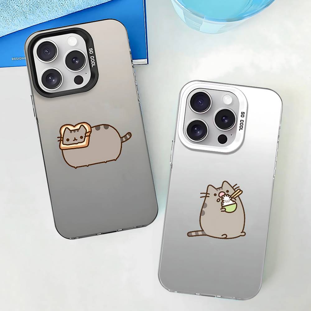 Phone Cases Pk - เคสโทรศัพท์ลายแมวน่ารัก Pk-Pushseen สำหรับ iPhone 17 16