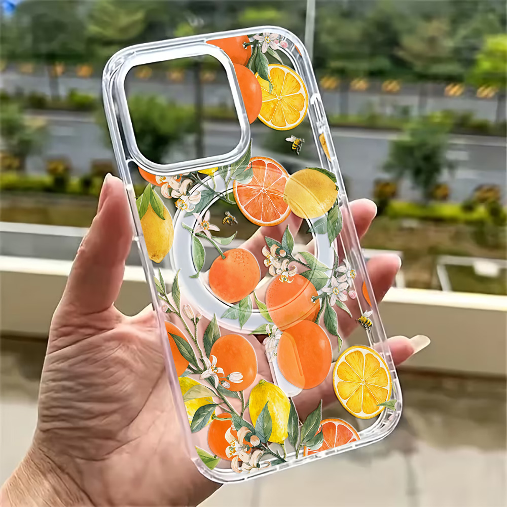 Phone Cases Transparent - เคสโทรศัพท์ลายเลมอนฤดูร้อนสำหรับ iPhone 17 16 15 14