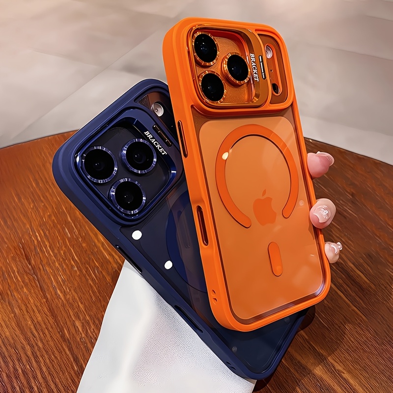 Rugged Armor Case - เคสกันกระแทกแบบมีขาตั้งเลนส์หรูหรา รองรับ Magsafe สำหรับ iPhone 17