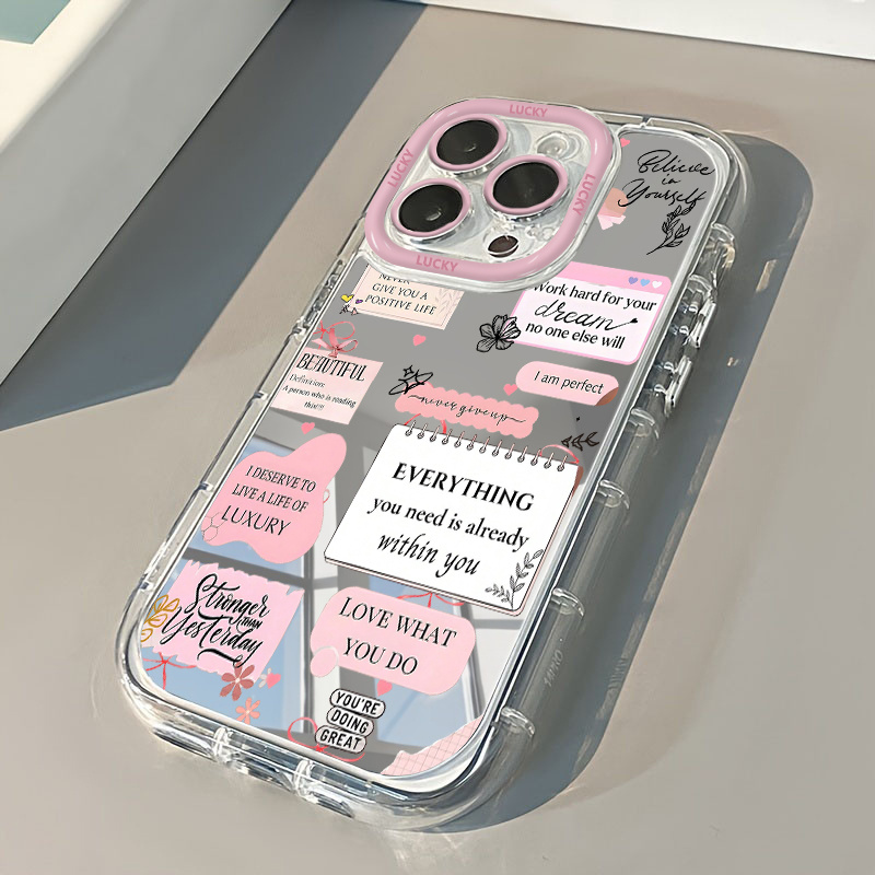Phone Cases Quotes - เคสโทรศัพท์พร้อมคำคมสร้างแรงบันดาลใจและให้ความสบายใจ สำหรับ iPhone 16 17 15