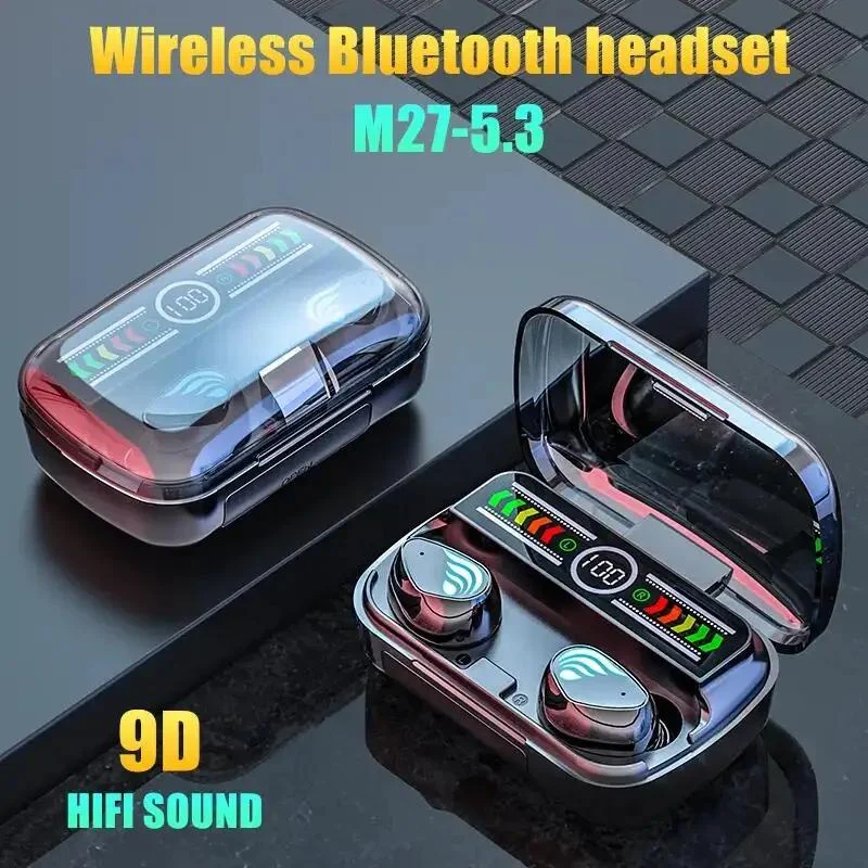 M27 หูฟังบลูทูธ TWS หูฟังไร้สา - Phone Cases Pk บทวิจารณ์และราคา