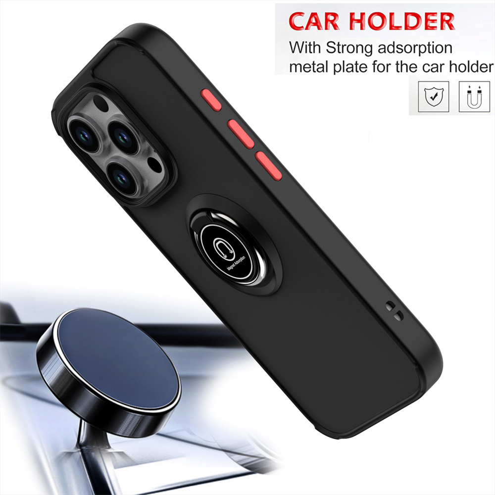 Matte Fingerแหวนแม่เหล็กสําหรั - Phone Cases Rugged บทวิจารณ์และราคา