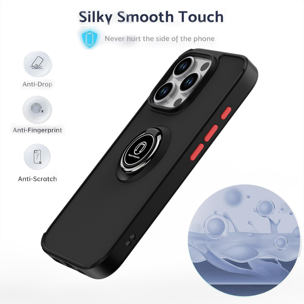 Matte Fingerแหวนแม่เหล็กสําหรั - Phone Cases Rugged บทวิจารณ์และราคา