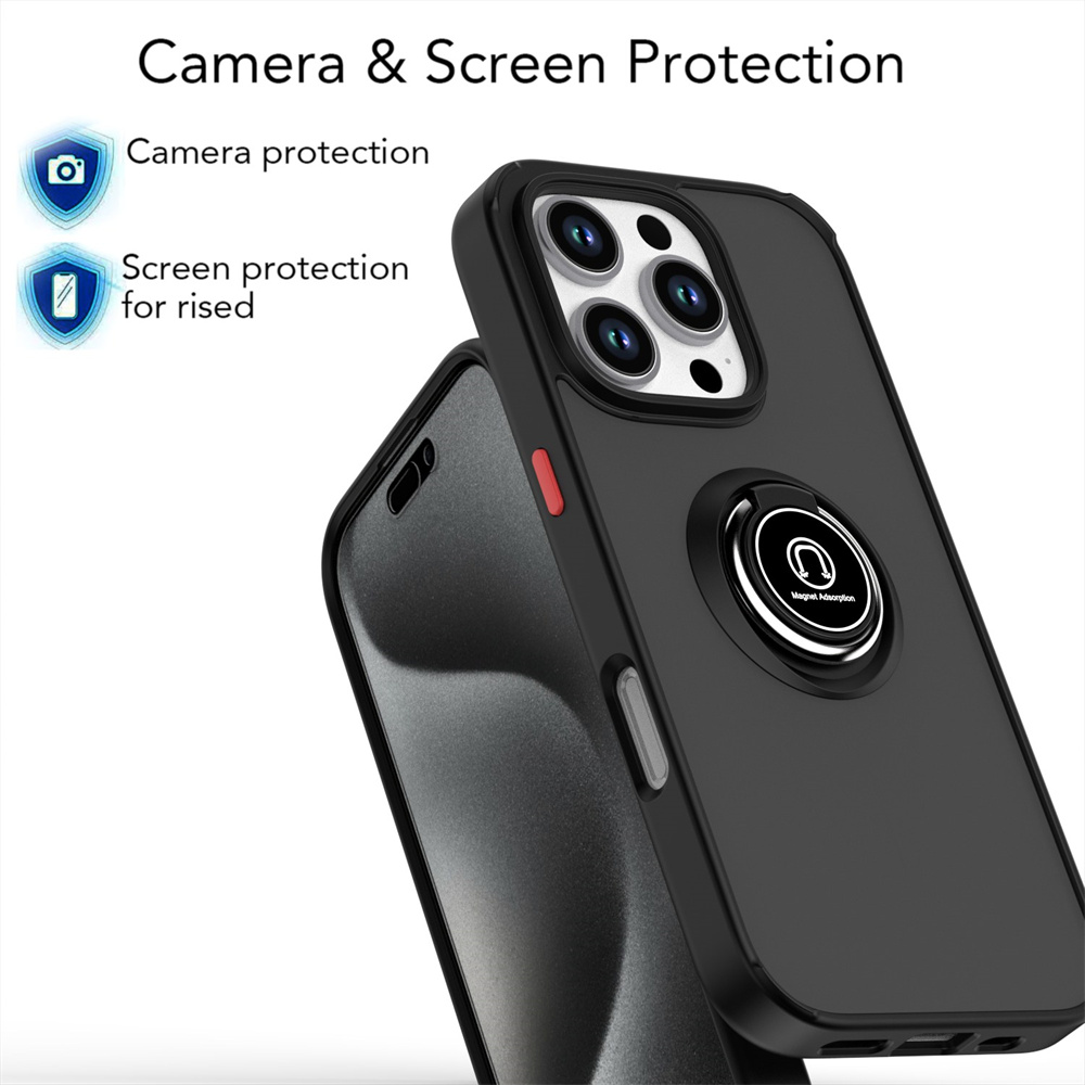 Matte Fingerแหวนแม่เหล็กสําหรั - Phone Cases Rugged บทวิจารณ์และราคา