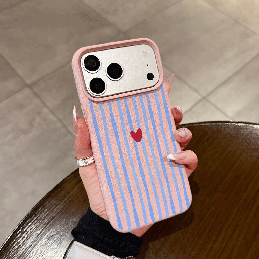 เคสโทรศัพท์ลายหัวใจลายทางแนวตั - Phone Cases Iphone 17 บทวิจารณ์และราคา