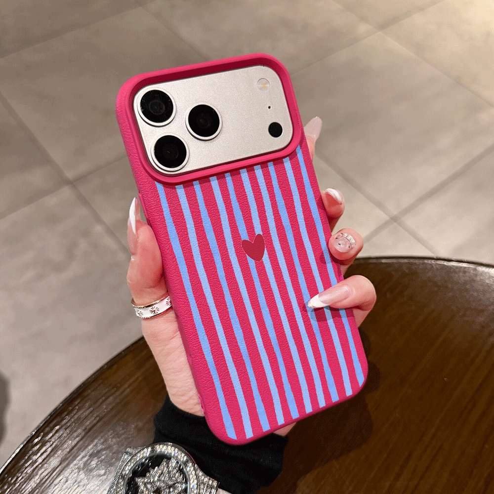 เคสโทรศัพท์ลายหัวใจลายทางแนวตั - Phone Cases Iphone 17 บทวิจารณ์และราคา
