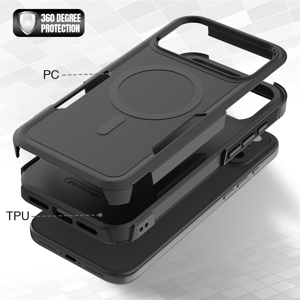 เคสชาร์จแม่เหล็ก 2IN1 ระดับพรี - Rugged Armor Case บทวิจารณ์และราคา