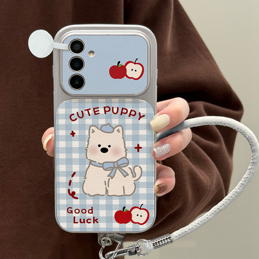 เคสโทรศัพท์ลายสุนัขสีน้ำเงินลา - Phone Cases Leather บทวิจารณ์และราคา