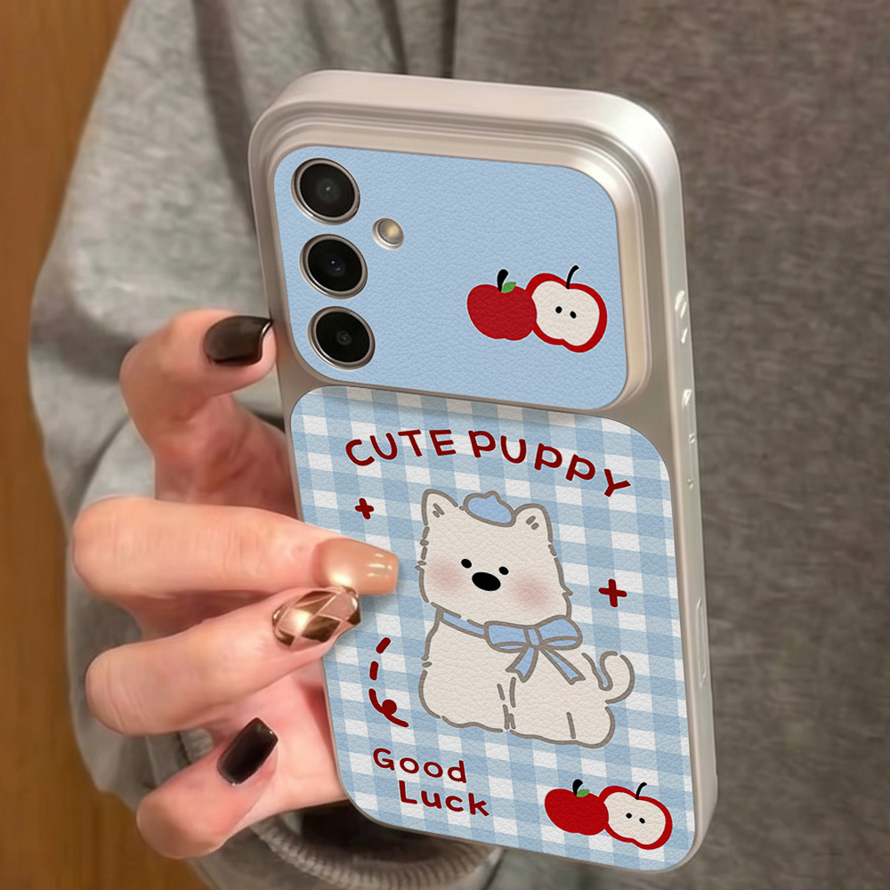 เคสโทรศัพท์ลายสุนัขสีน้ำเงินลา - Phone Cases Leather บทวิจารณ์และราคา