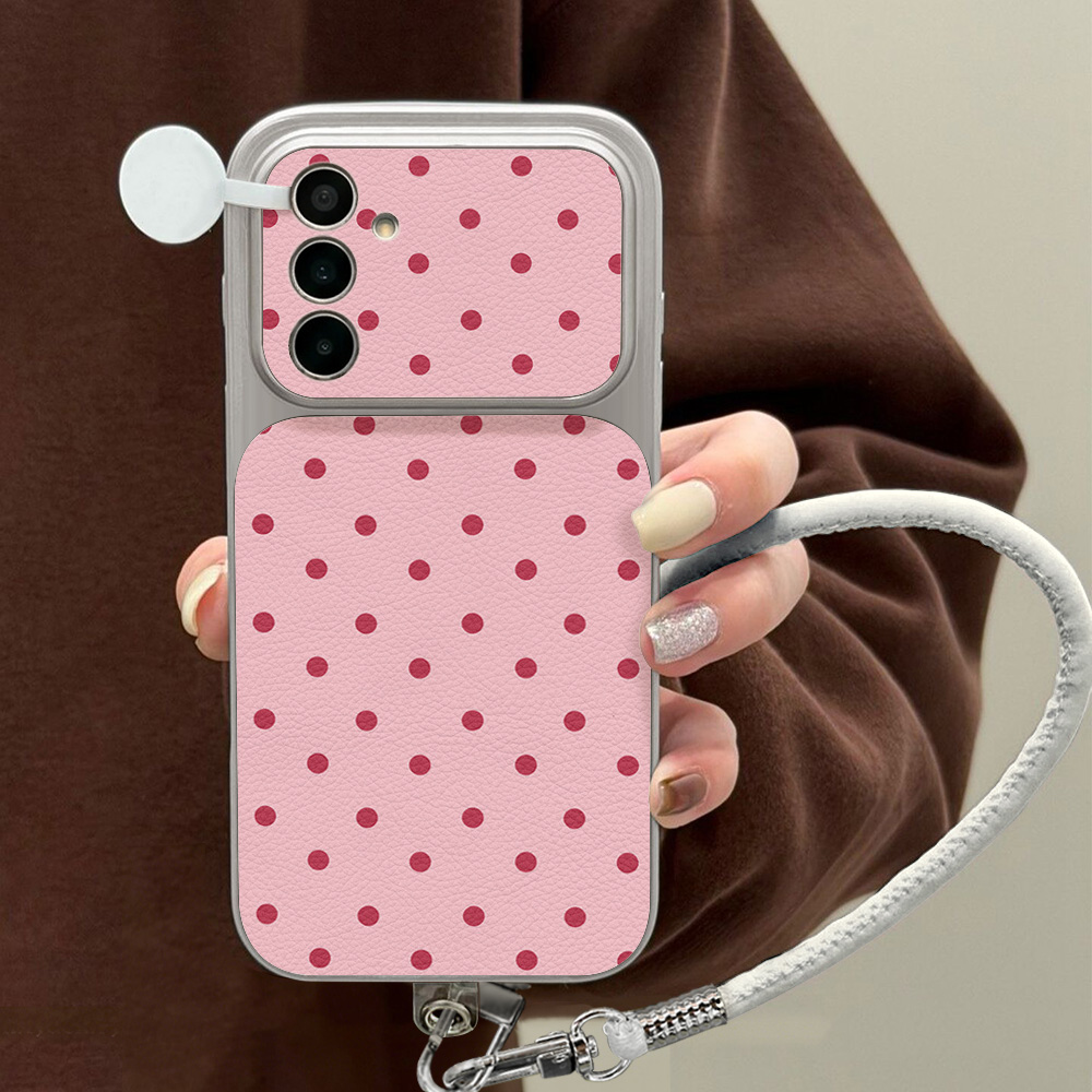 เคสโทรศัพท์ลายจุดสีลูกกวาด สำห - Phone Cases Leather บทวิจารณ์และราคา