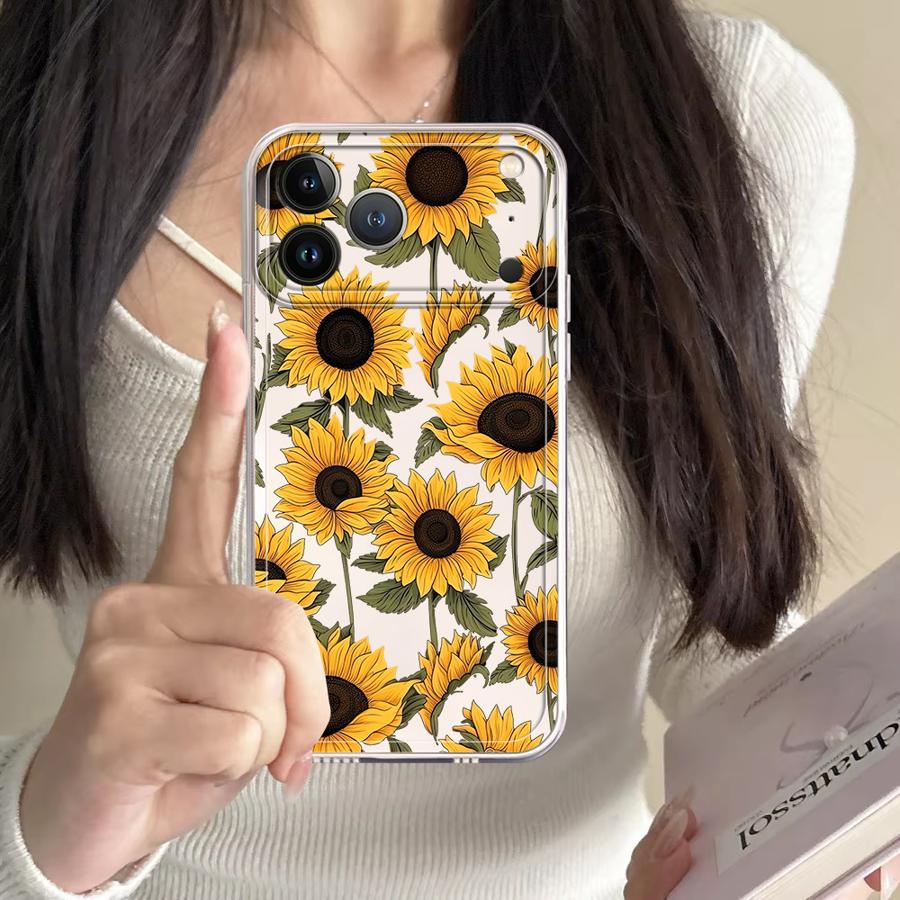 เคสลายดอกทานตะวันน่ารักสำหรับ  - Phone Cases Transparent บทวิจารณ์และราคา