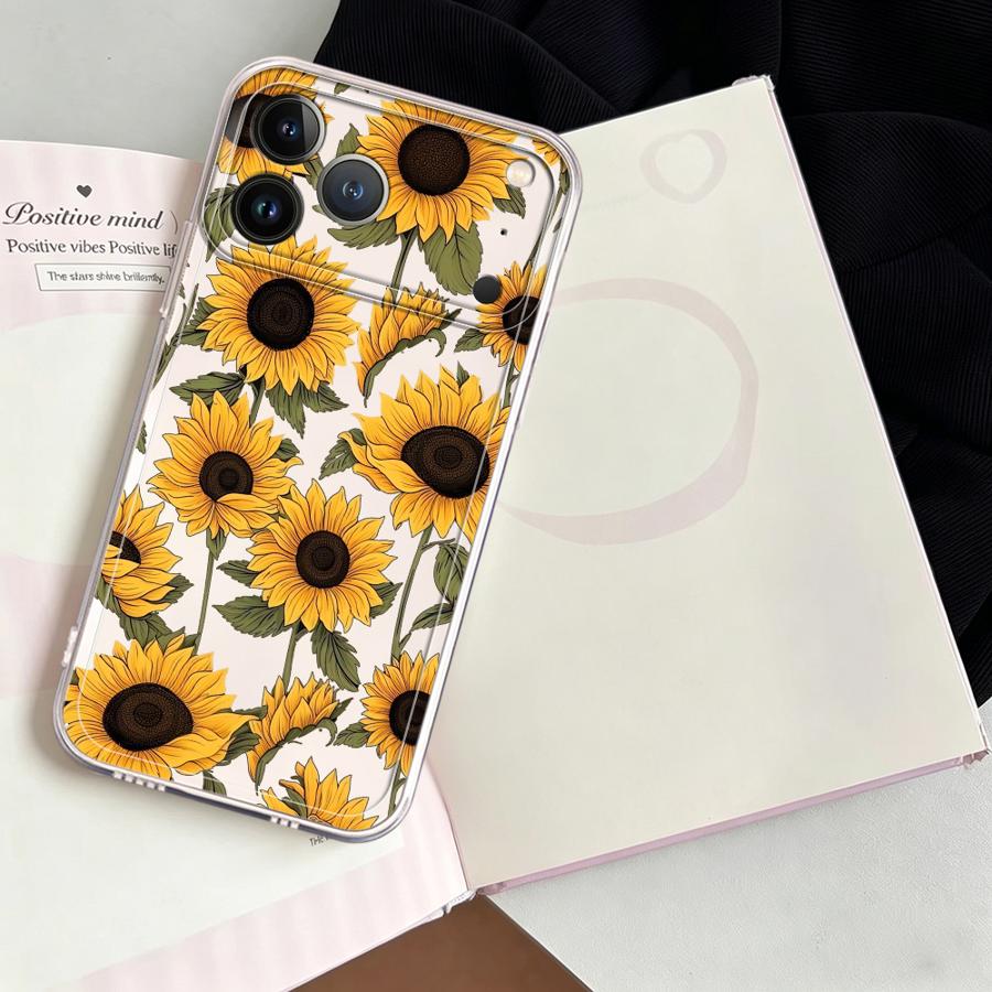 เคสลายดอกทานตะวันน่ารักสำหรับ  - Phone Cases Transparent บทวิจารณ์และราคา