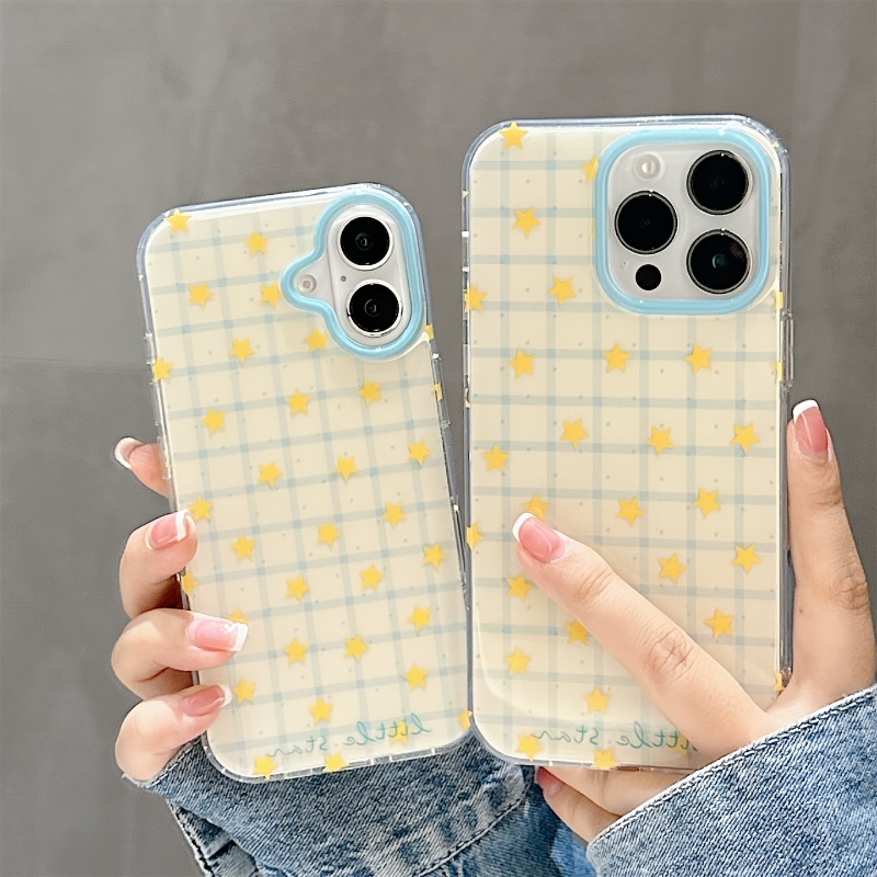 เคสโทรศัพท์ลายตารางดาวสีเหลือง - Phone Cases Yellow บทวิจารณ์และราคา