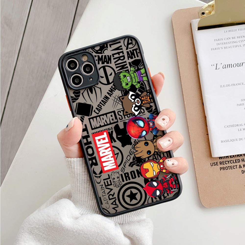 เคสใสลายฮีโร่มาร์เวลน่ารัก สำห - Phone Cases Rugged บทวิจารณ์และราคา