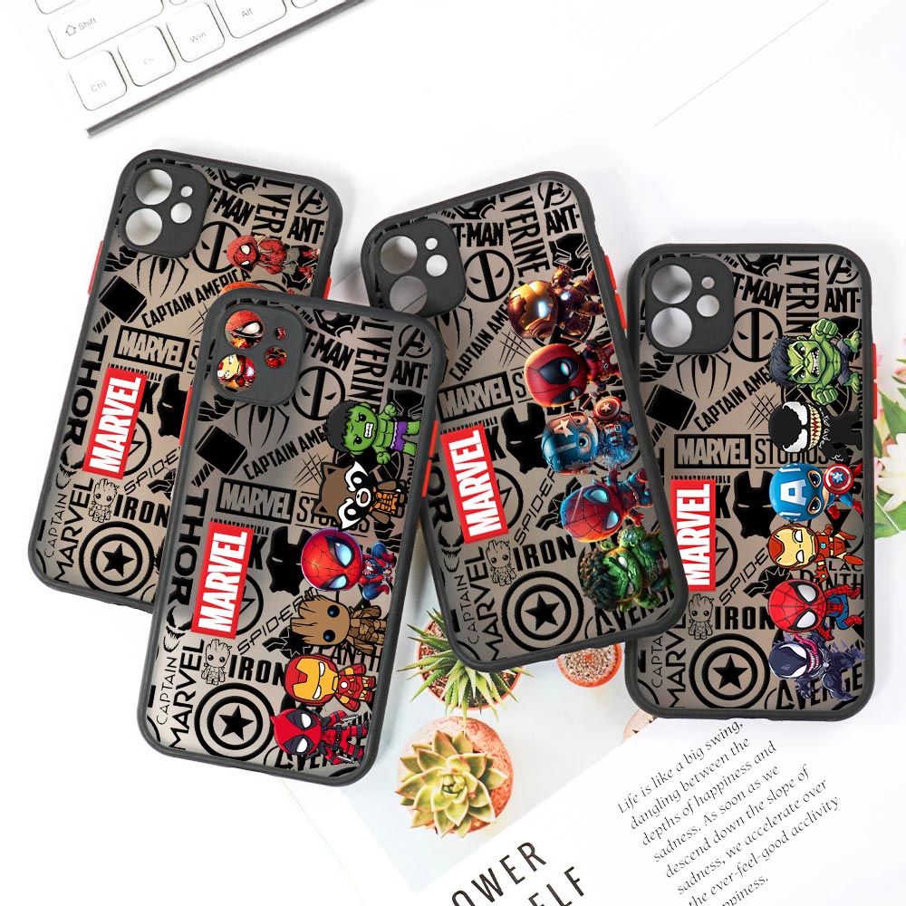 เคสใสลายฮีโร่มาร์เวลน่ารัก สำห - Phone Cases Rugged บทวิจารณ์และราคา