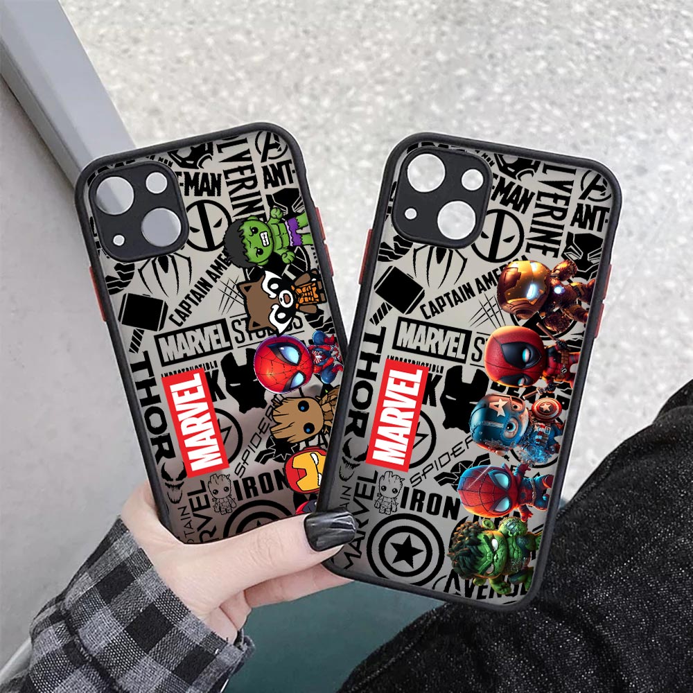 เคสใสลายฮีโร่มาร์เวลน่ารัก สำห - Phone Cases Rugged บทวิจารณ์และราคา
