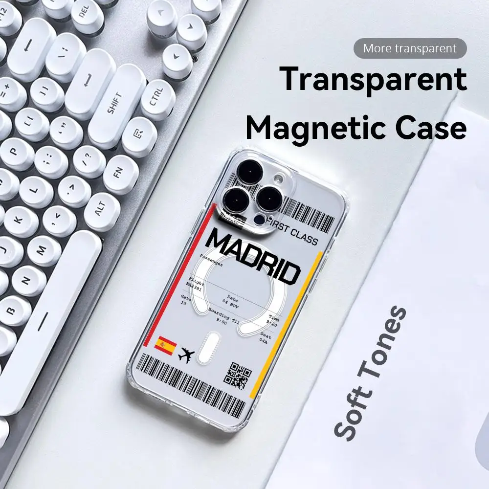 เคสโทรศัพท์ลายตั๋วเครื่องบินท่ - Phone Cases Transparent บทวิจารณ์และราคา