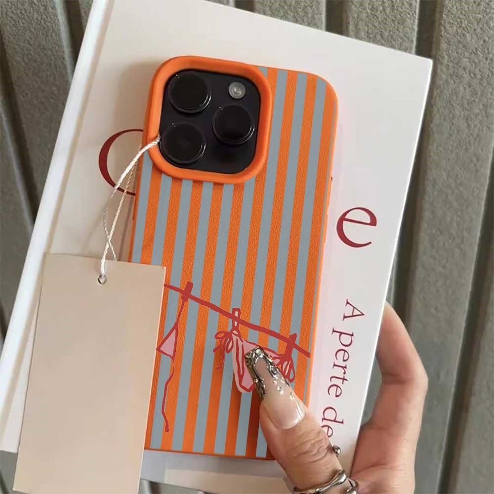 เคสโทรศัพท์ลายบิกินี่สีฟ้าขาว  - Phone Cases Rugged บทวิจารณ์และราคา
