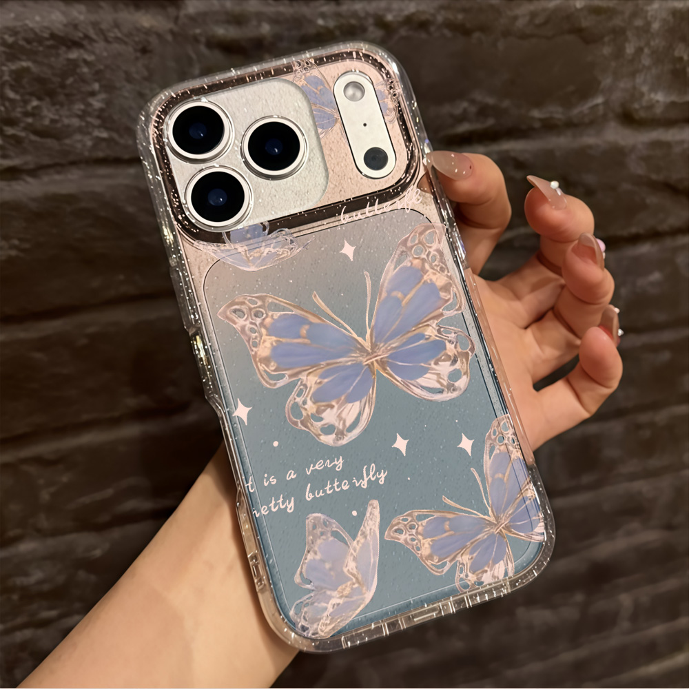 เคสโทรศัพท์ใสลายผีเสื้อสีน้ำเง - Phone Cases Transparent บทวิจารณ์และราคา