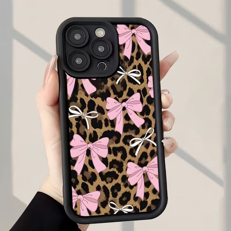 เคสโทรศัพท์ลายเสือดาวพร้อมโบว์ - Phone Cases Iphone 17 บทวิจารณ์และราคา