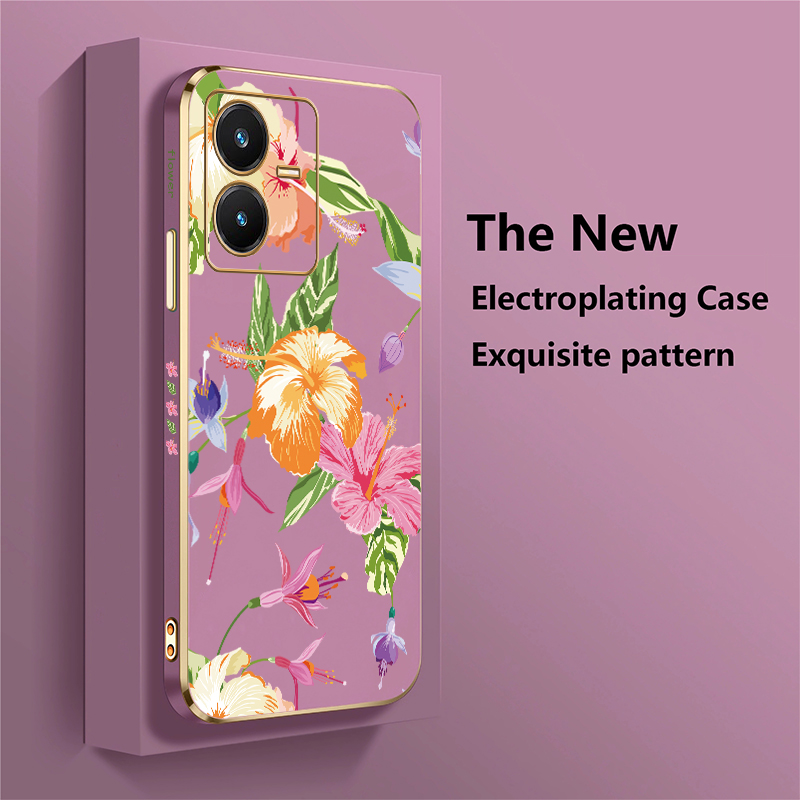 เคสโทรศัพท์แฟชั่นลายดอกไม้ สำห - Phone Cases Vivo บทวิจารณ์และราคา