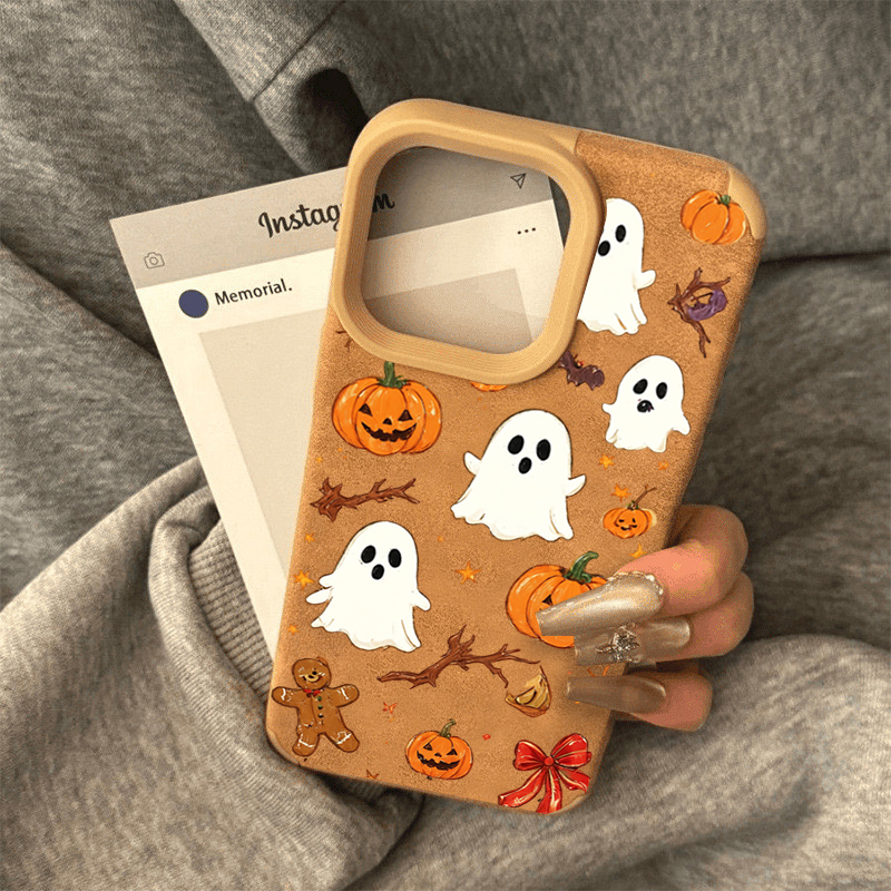 เคสโทรศัพท์ลายผีฟักทองน่ารักสำ - Phone Cases Leather บทวิจารณ์และราคา