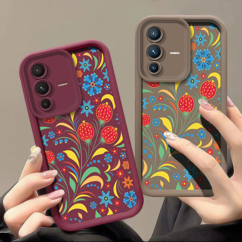 เคสโทรศัพท์ลายดอกไม้สำหรับ Viv - Phone Cases Vivo บทวิจารณ์และราคา