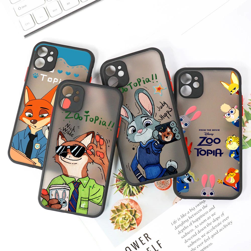 ดิสนีย์ นิค จูดี้ เคสใสแบบด้าน - Phone Cases Rugged บทวิจารณ์และราคา