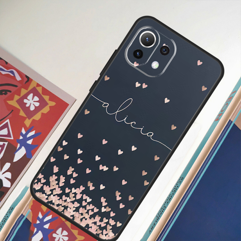 เคสลายหัวใจสีโรสโกลด์แบบกำหนดเ - Monogram Custom Case บทวิจารณ์และราคา