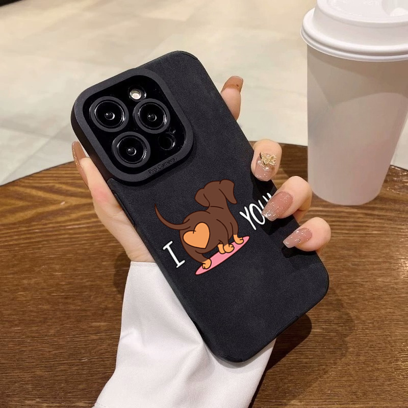 เคสโทรศัพท์ลายหัวใจน้องหมาดัชช - Phone Cases Leather บทวิจารณ์และราคา